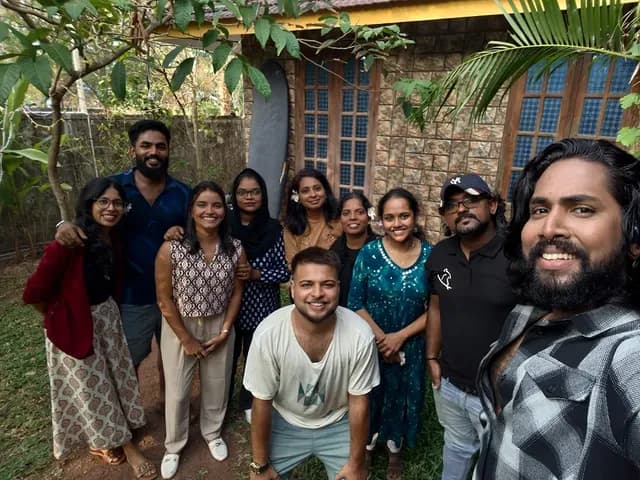The Outlive team and community in Varkala